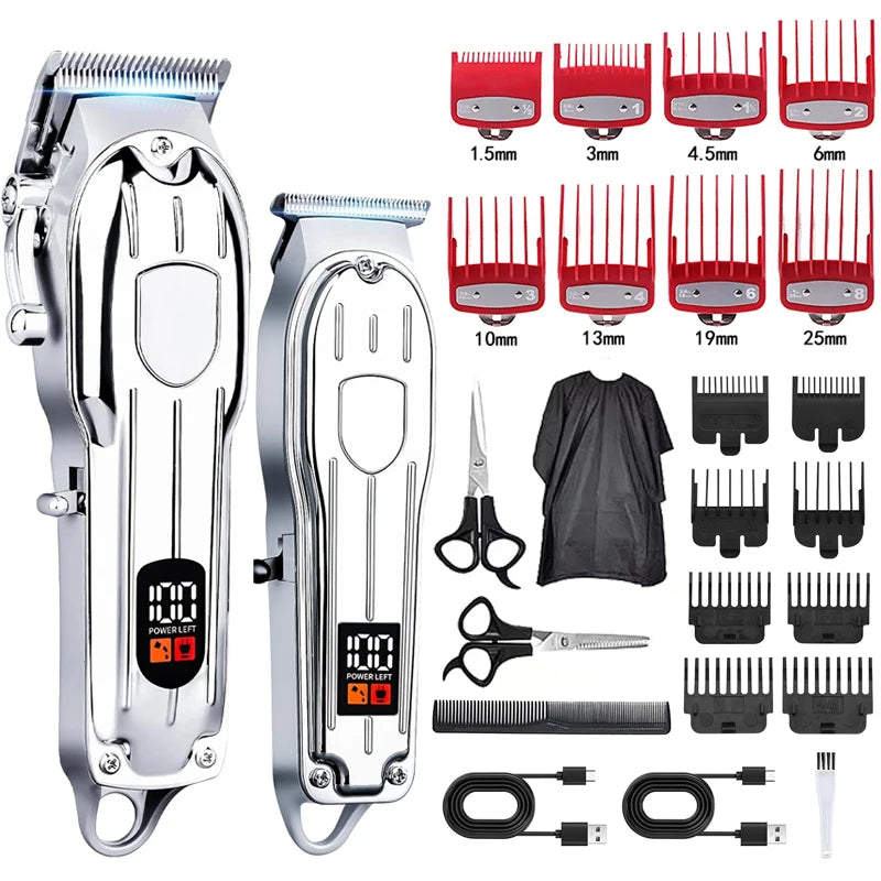 Edieu Professional Electric Hair Clippers — Cordless Trimmer Set for Men