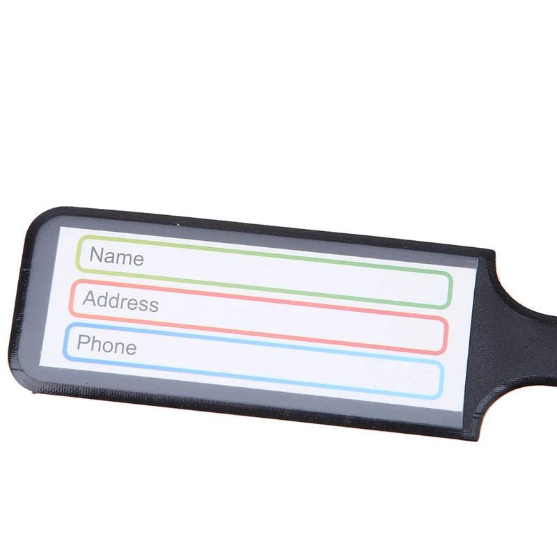 Clyine Luggage Tag Holder — Durable PVC Suitcase ID Cover
