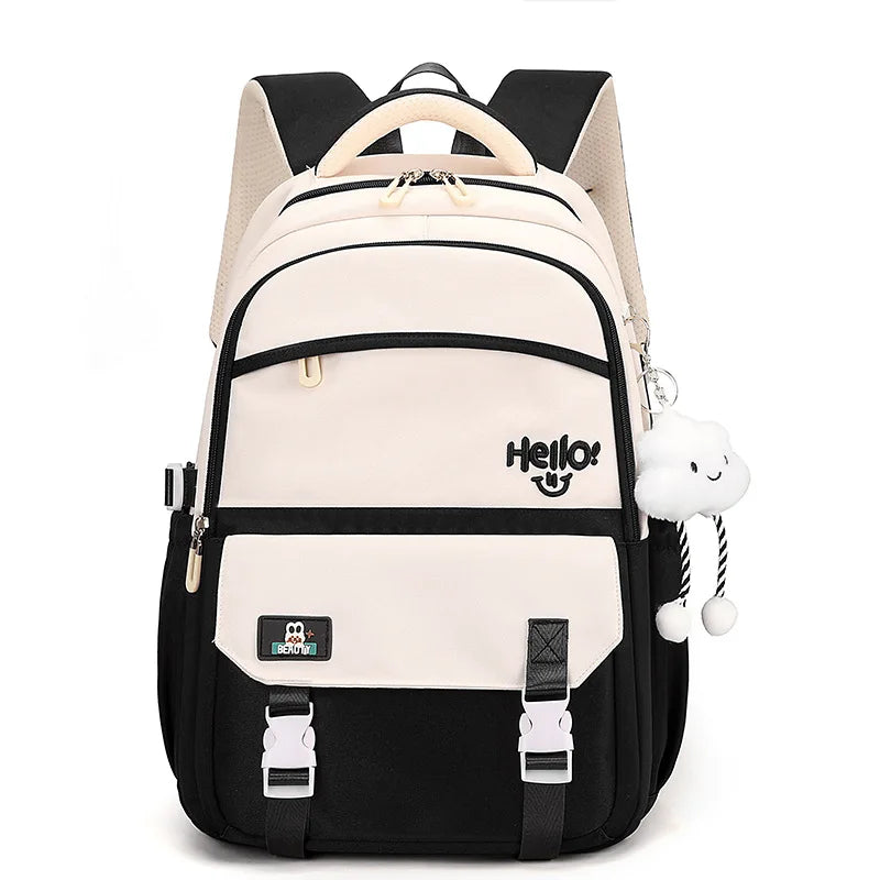 OKKID Girls School Backpack — Large Capacity Waterproof Bookbag