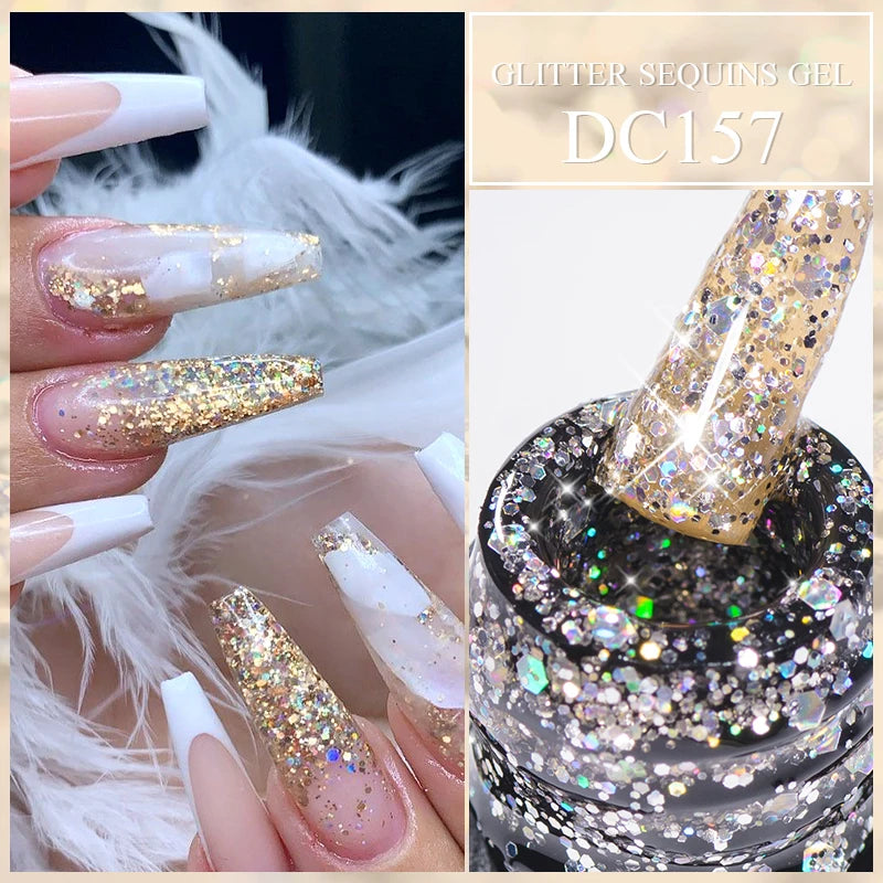 Mtssii Reflective Glitter Gel Nail Polish — Sparkling Holographic Effect
