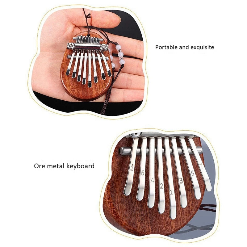 Mini 8-Key Thumb Piano — Portable Kalimba Musical Instrument