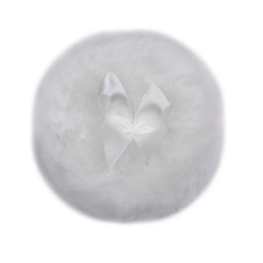 Large Fluffy Velour Powder Puff — Soft Face and Body Makeup Applicator