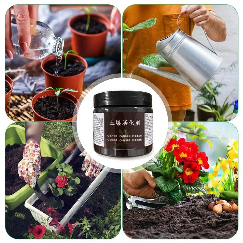Potassium Fulvicate Soil Activator — Organic Plant Growth Fertilizer