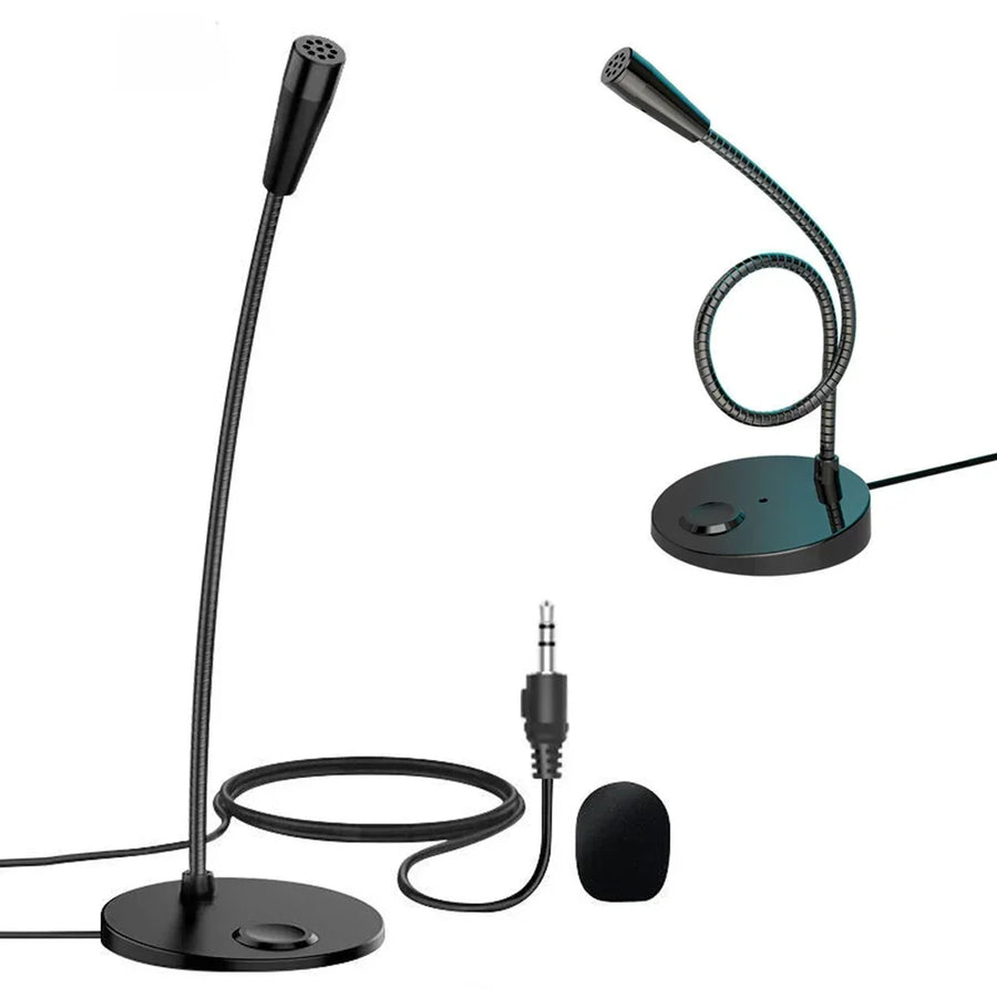 Fanmuran Desktop Condenser Microphone — Noise Reducing Wired Speech Mic