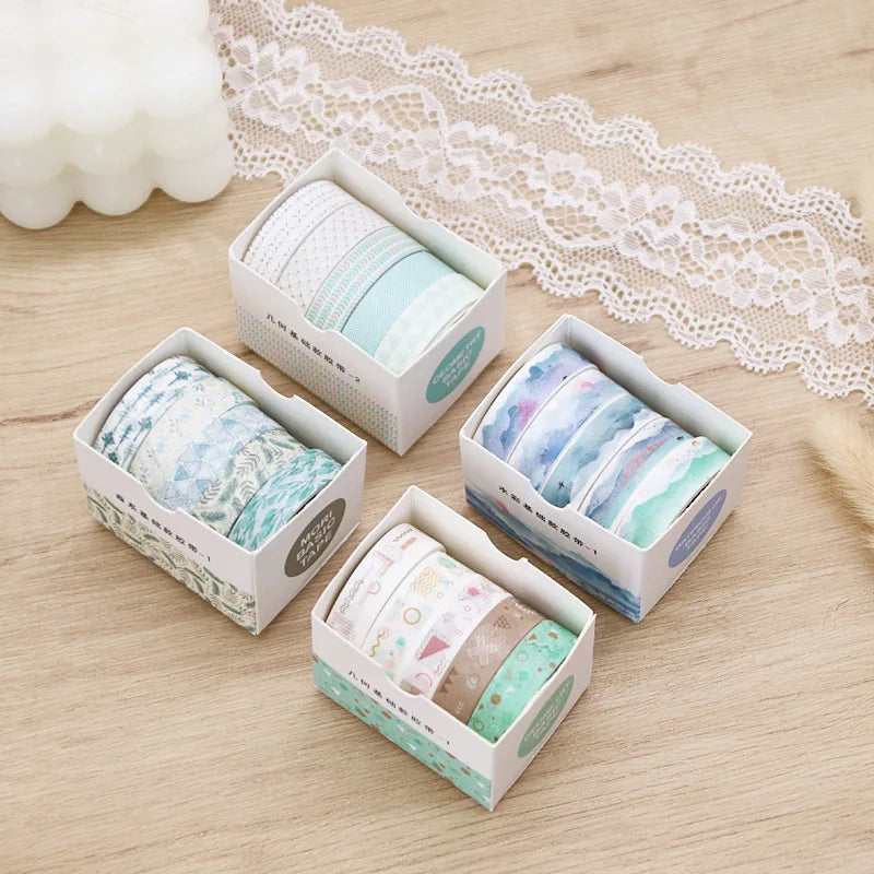 Kawaii Washi Tape Set — Decorative Masking Tape for Journaling & Scrapbooking