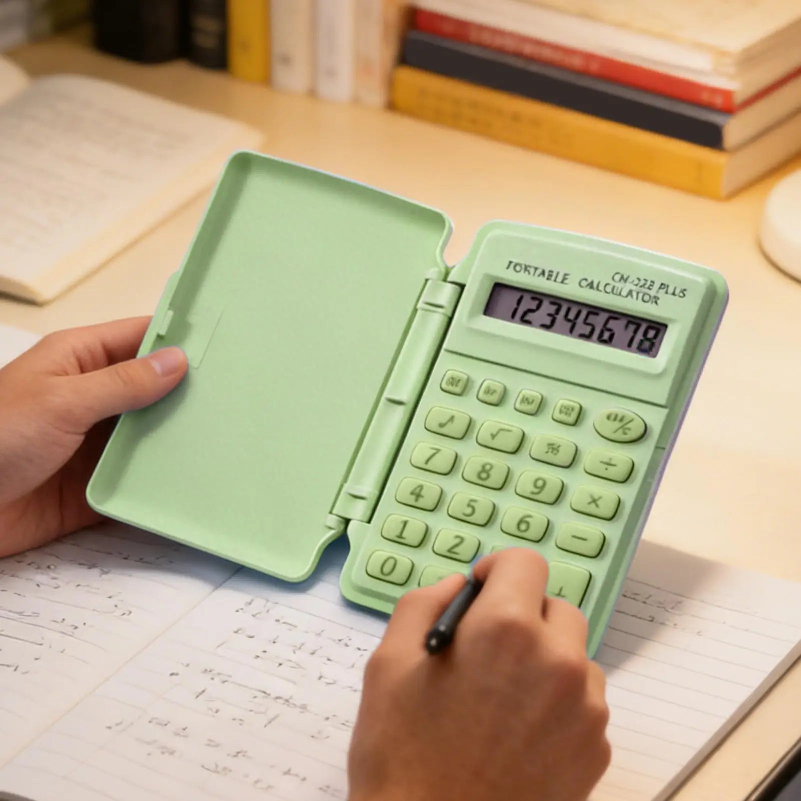Mini Portable Scientific Calculator — Compact 8-Digit LCD Display for Students