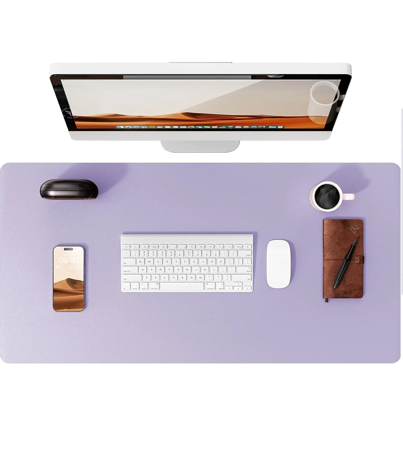 YSAGi Leather Desk Mat — Large Waterproof Mouse Pad & Desk Protector