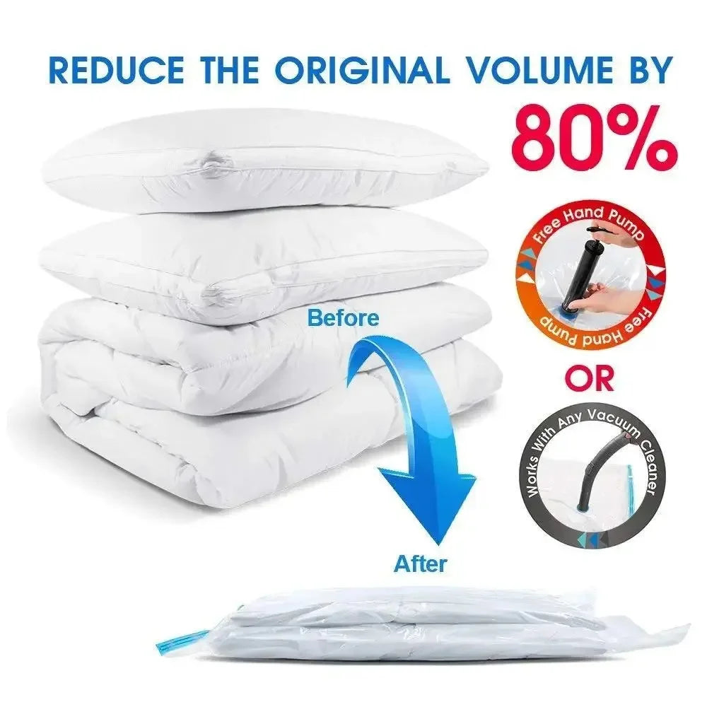 Vacuum Storage Bags — Space Saving Compression Organizers for Clothes