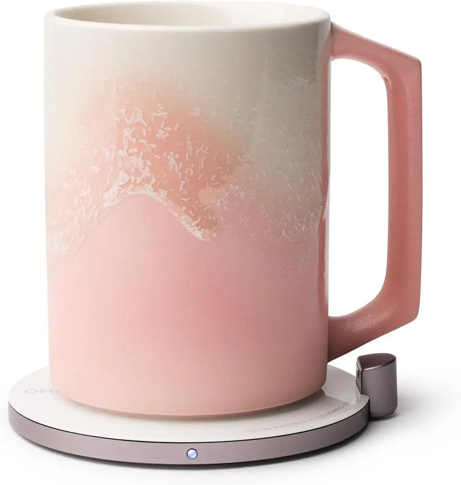IOSN Self-Heating Ceramic Mug Set — Smart Temperature Control & Wireless Charging