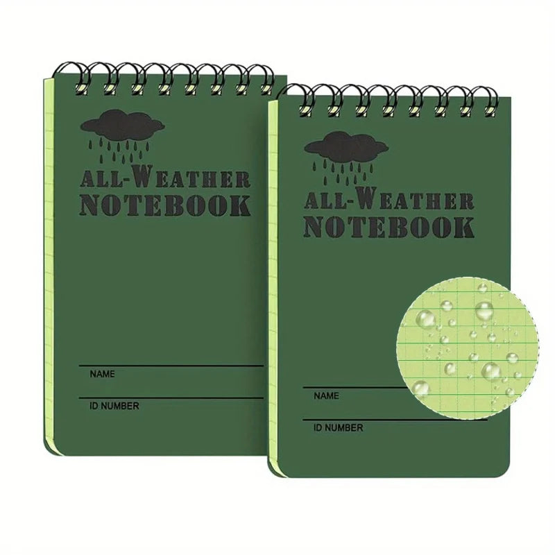 Waterproof Pocket Notebook — All-Weather Rainproof Notepad for Outdoor Use