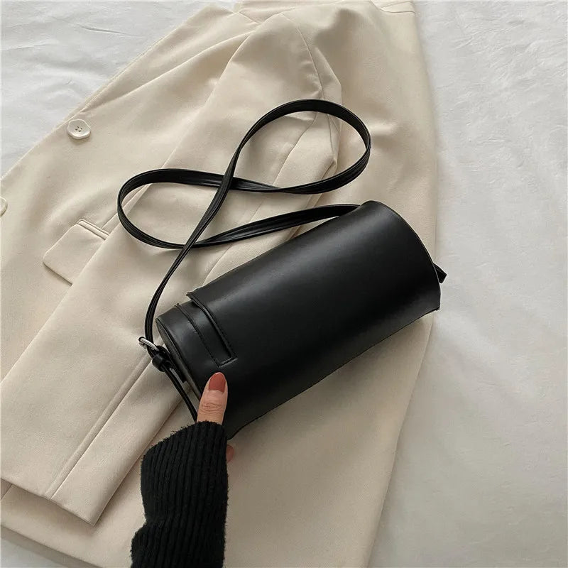 Women's Round Crossbody Bag — Elegant Single Shoulder Purse