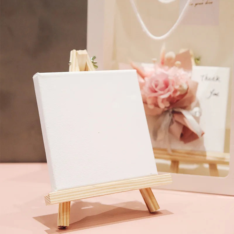 Miniature Blank Painting Canvases — Small Wooden Art Surface for Creative Projects