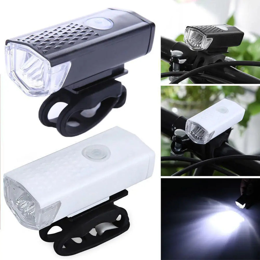 Rechargeable Bicycle LED Light Set — High Brightness Front and Rear Cycling Lamps