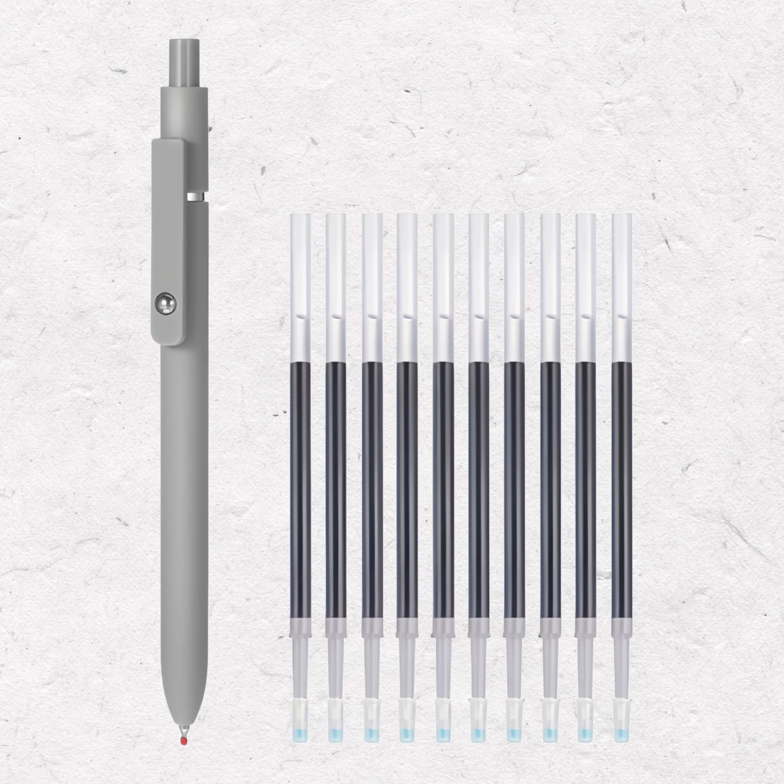 Smooth Writing Gel Pen Set — Fine Tip Black Ink for School and Office