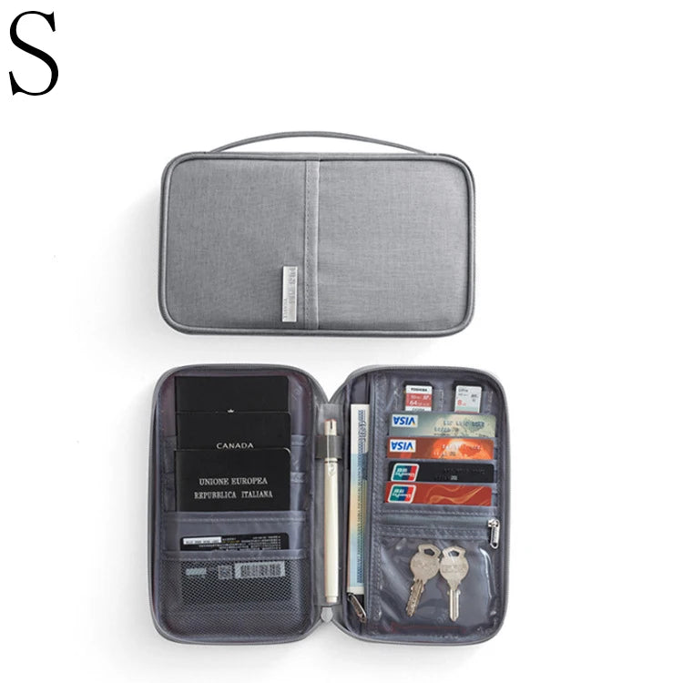 LXHYSJ Travel Wallet — Multi-Pocket Passport Holder & Document Organizer