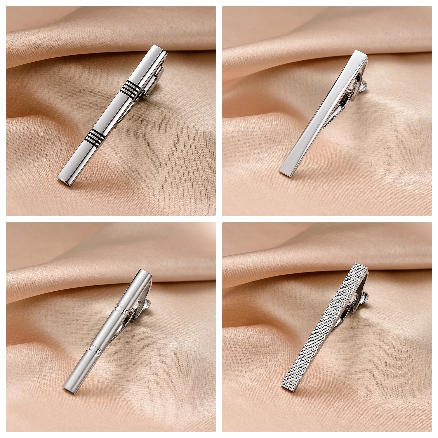 UJOY Men's Metal Tie Clip Set — Classic Business Accessory for Shirts