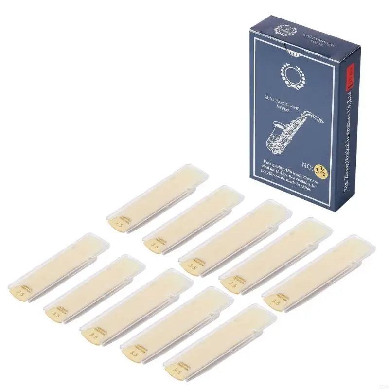 Eb Alto Saxophone Reeds — Professional Woodwind Instrument Parts, 10-Piece Set