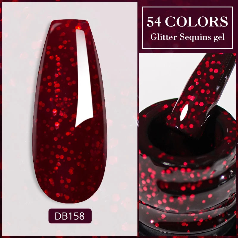 Mtssii Reflective Glitter Gel Nail Polish — Sparkling Holographic Effect
