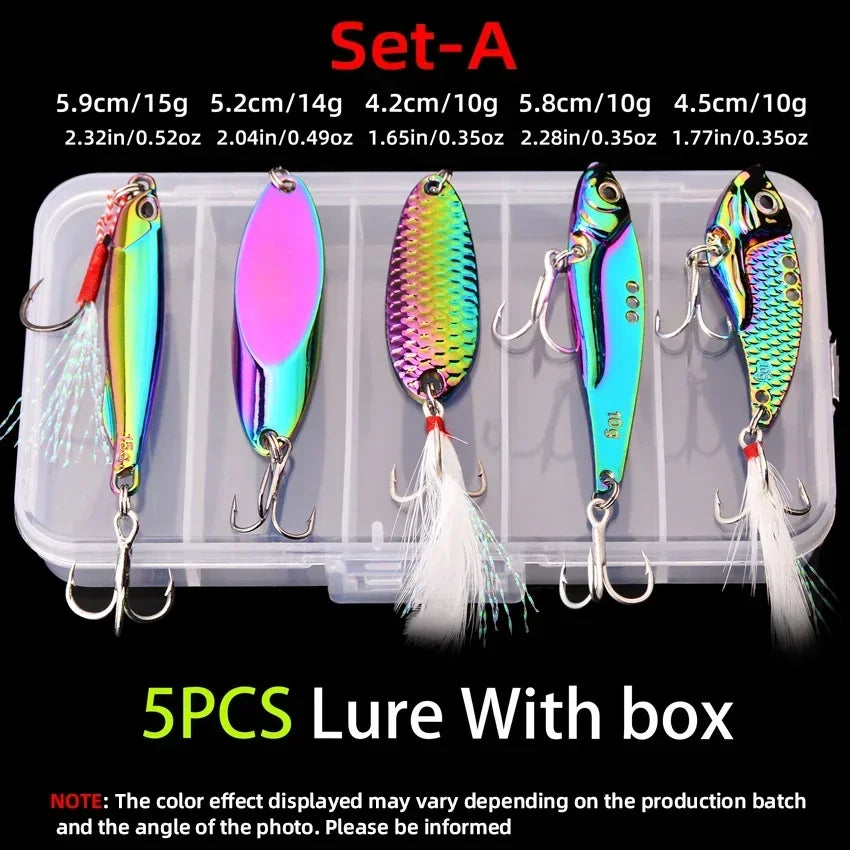 BRAVMACK Metal Fishing Lures — Vibration Sinking Bait