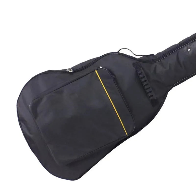 Acoustic Guitar Gig Bag — Waterproof Padded Backpack Case, Black