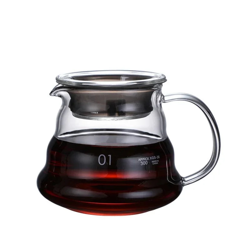 Cloud Shape Glass Coffee Carafe — Heat-Resistant Pour Over Server