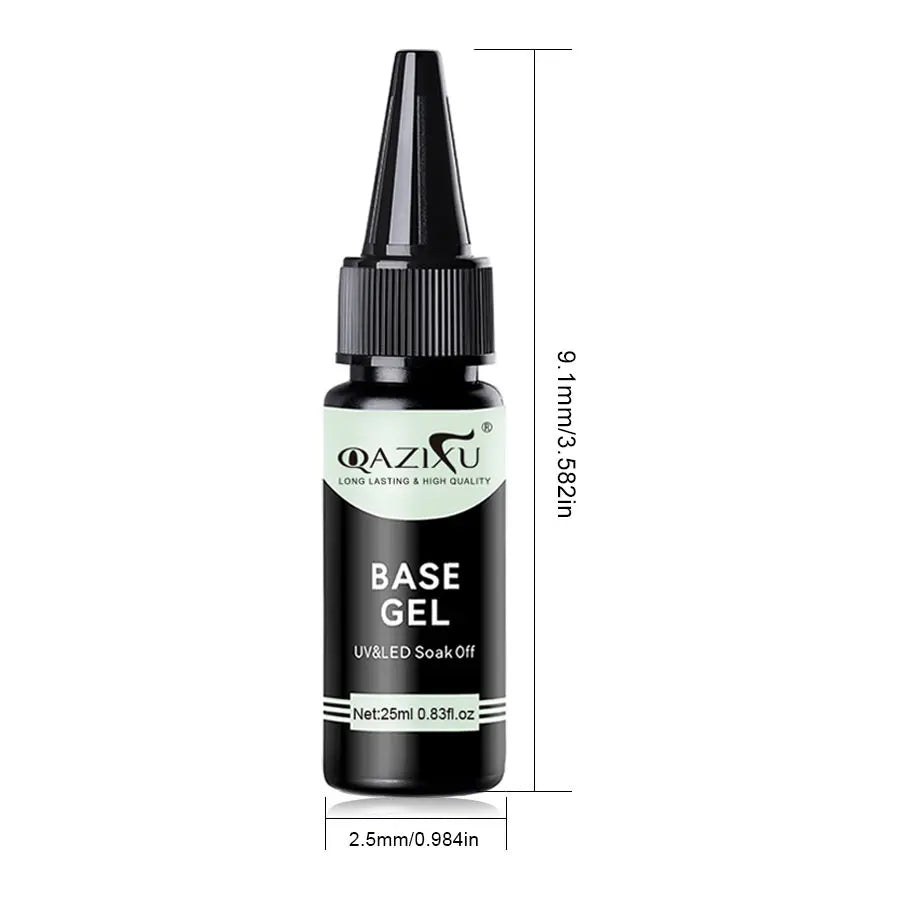 QAZIXU Gel Nail Polish Kit — Professional Base and Top Coat Essentials
