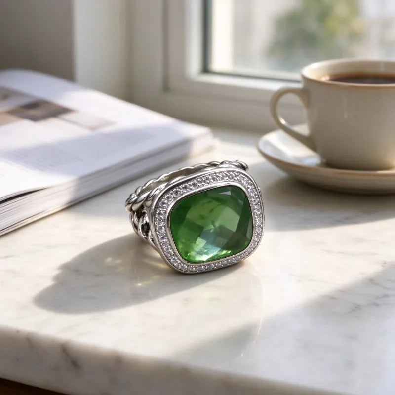 Spiral Twist Rope Ring — Handcrafted Metal Band Jewelry