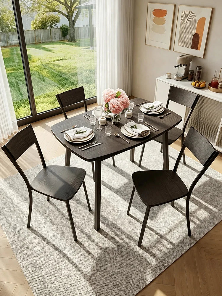 HiMISS 5 Piece Dining Table Set — Space-Saving Kitchen Set with Storage
