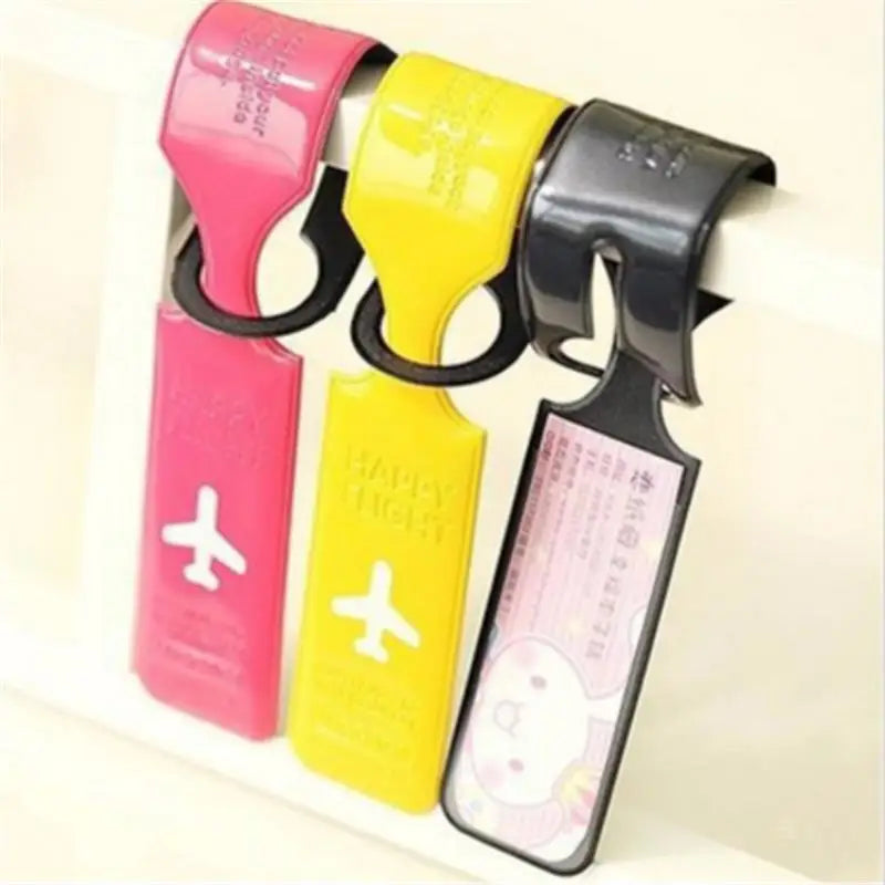 Clyine Luggage Tag Holder — Durable PVC Suitcase ID Cover