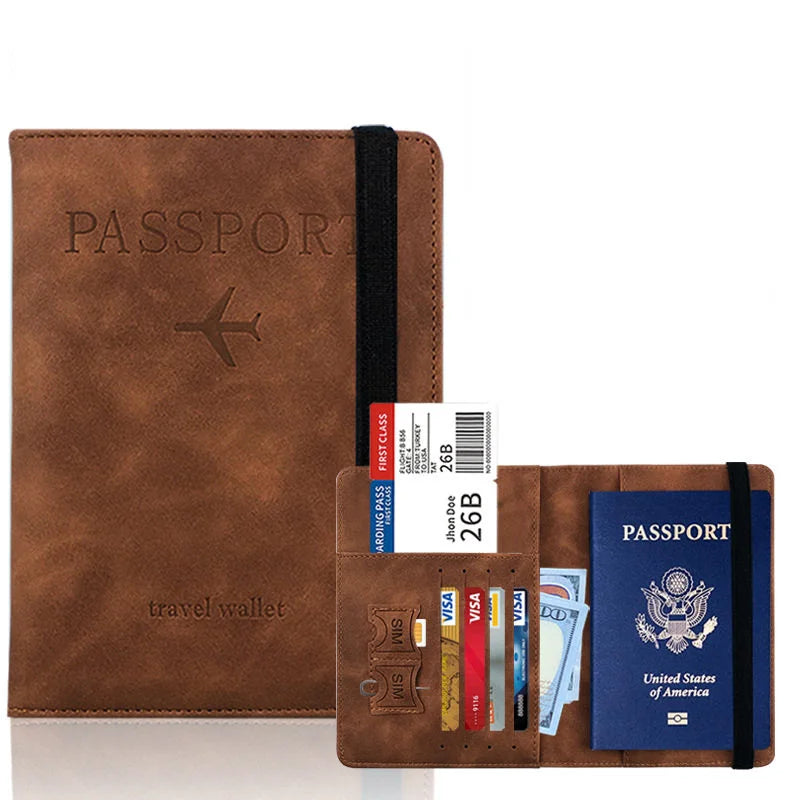 BUYLEMO Travel Passport Holder — Multi-Slot Card Wallet & Organizer