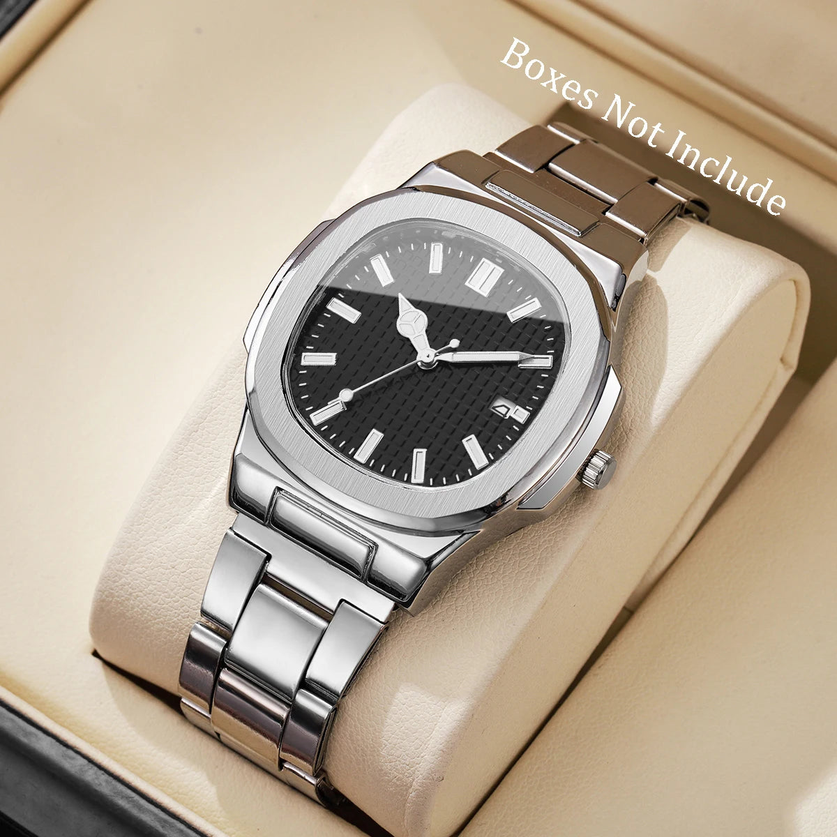 yolako Men's Business Watch — Square Dial Quartz Wristwatch with Calendar