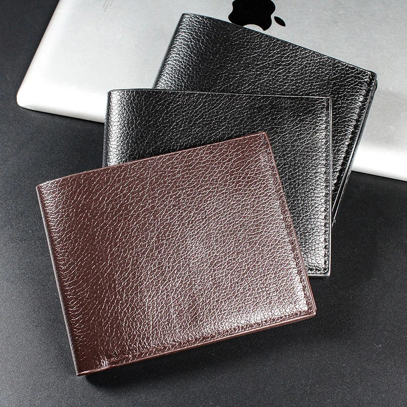 ZTBBAO Genuine Leather Men's Wallet — Slim Bifold Design for Daily Use
