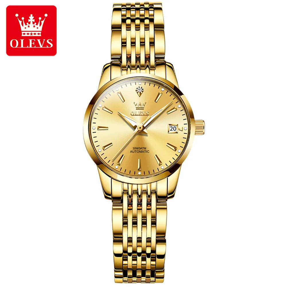 OLEVS 6635 Luxury Ladies Watch — Automatic Mechanical Chronograph