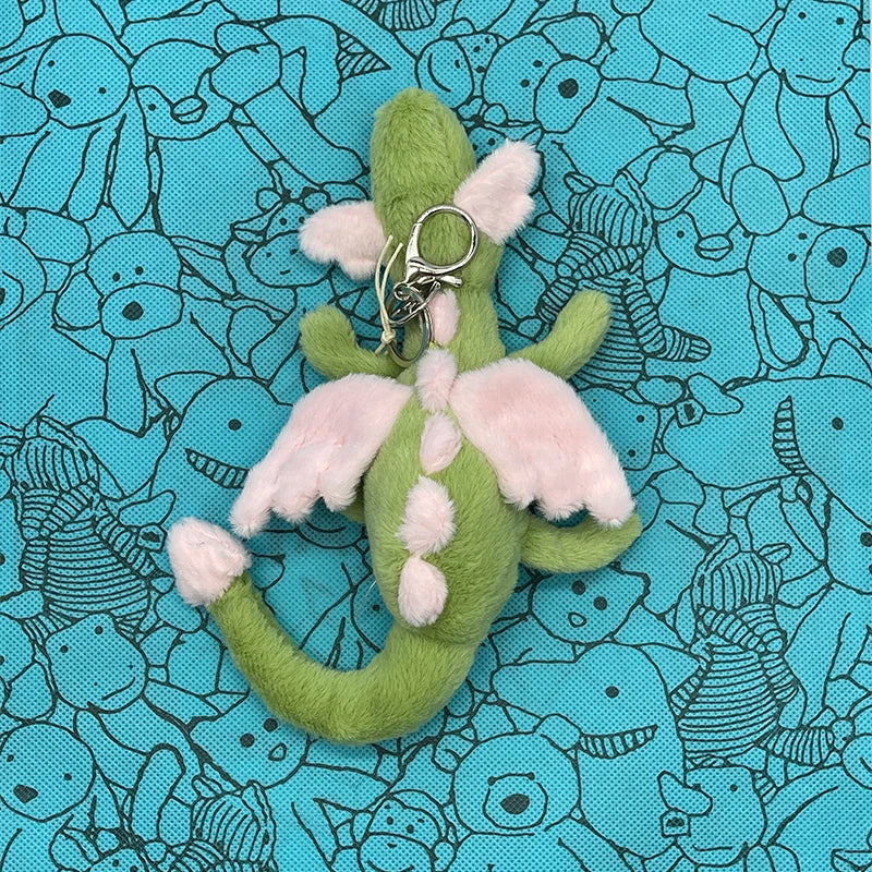 Assorted Plush Keychain Charms — Cute Animal & Food Bag Accessories