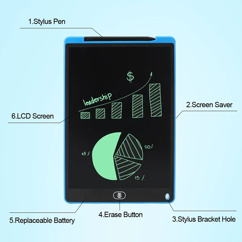 WELLY LCD Writing Tablet — Digital Drawing Pad & Electronic Notebook