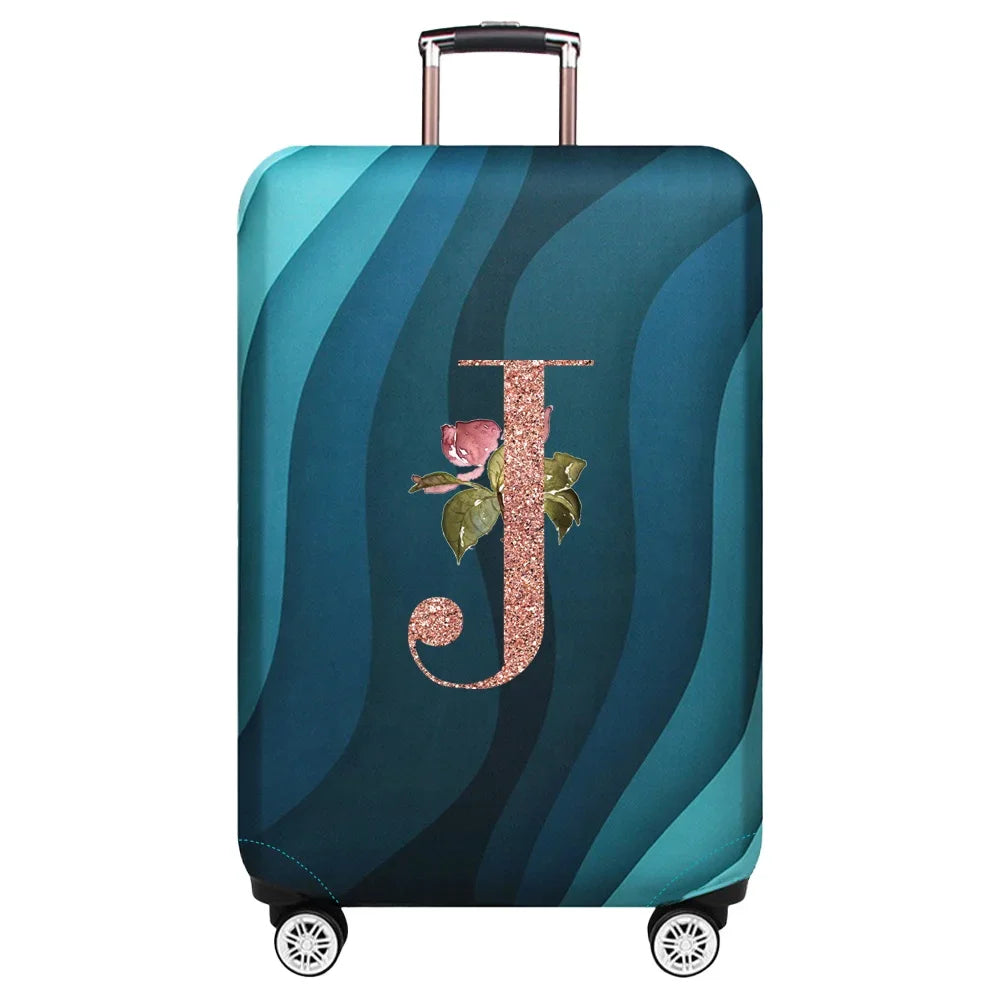 Stretch Luggage Protector Cover — Decorative Suitcase Guard for Travel