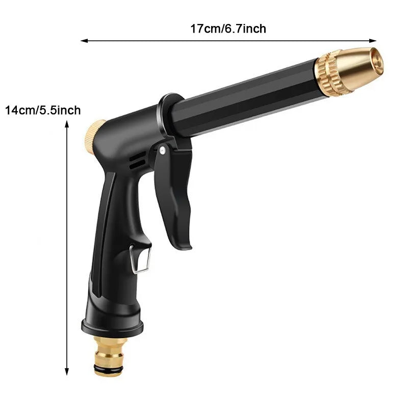 High Pressure Water Gun Nozzle — Garden Sprinkler & Car Wash Set