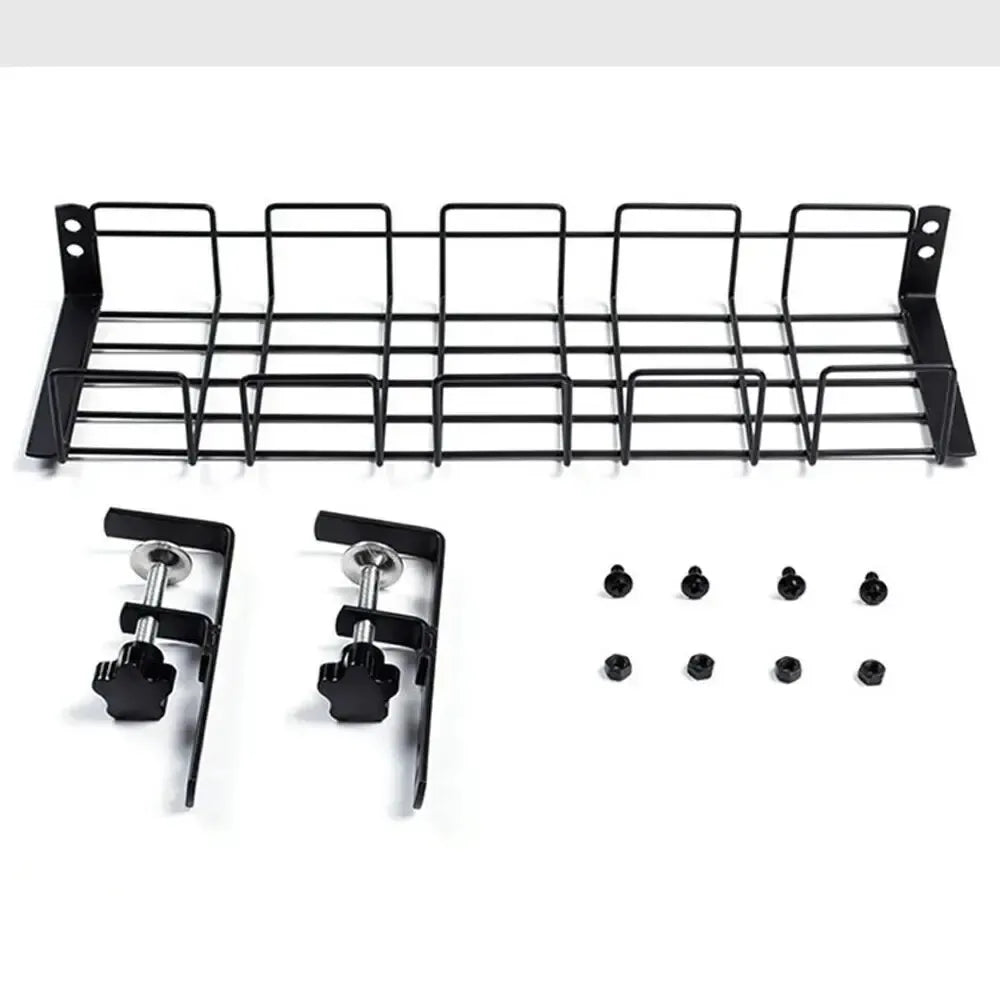 XMSJ Under Desk Cable Management Tray — Metal Wire Organizer for Office & Home