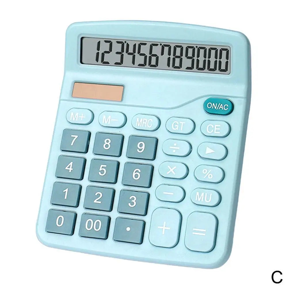 12-Digit Dual Power Calculator — Solar and Battery Office Tool