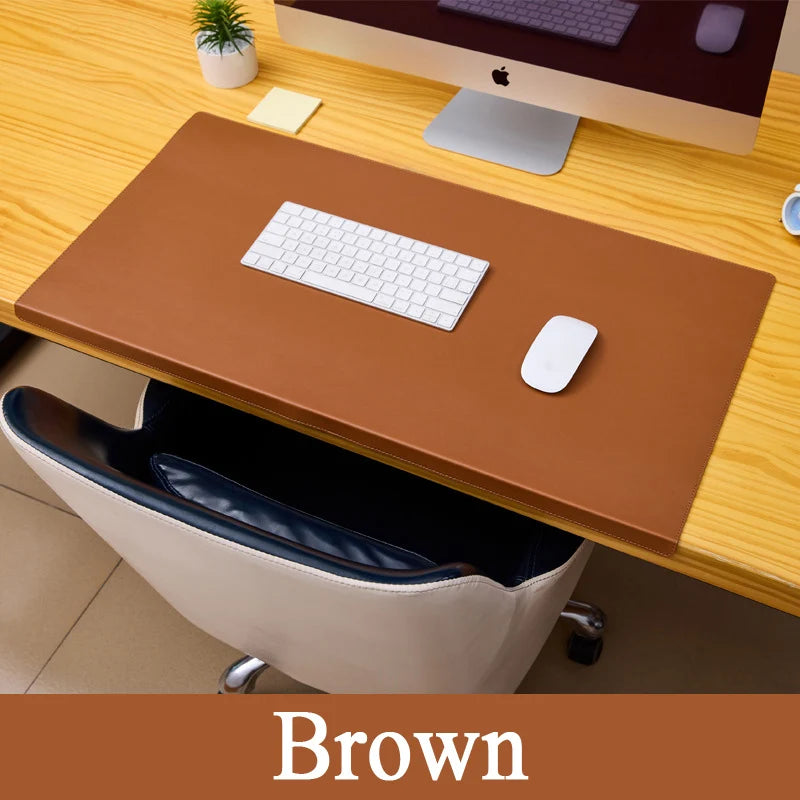 xummen PU Leather Desk Mat — Large Non-Slip Office & Gaming Mouse Pad