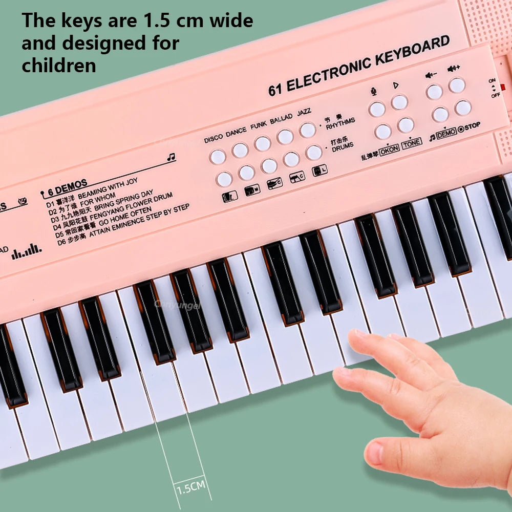 Chriyungel 37-Key Electronic Piano — Musical Instrument with Microphone
