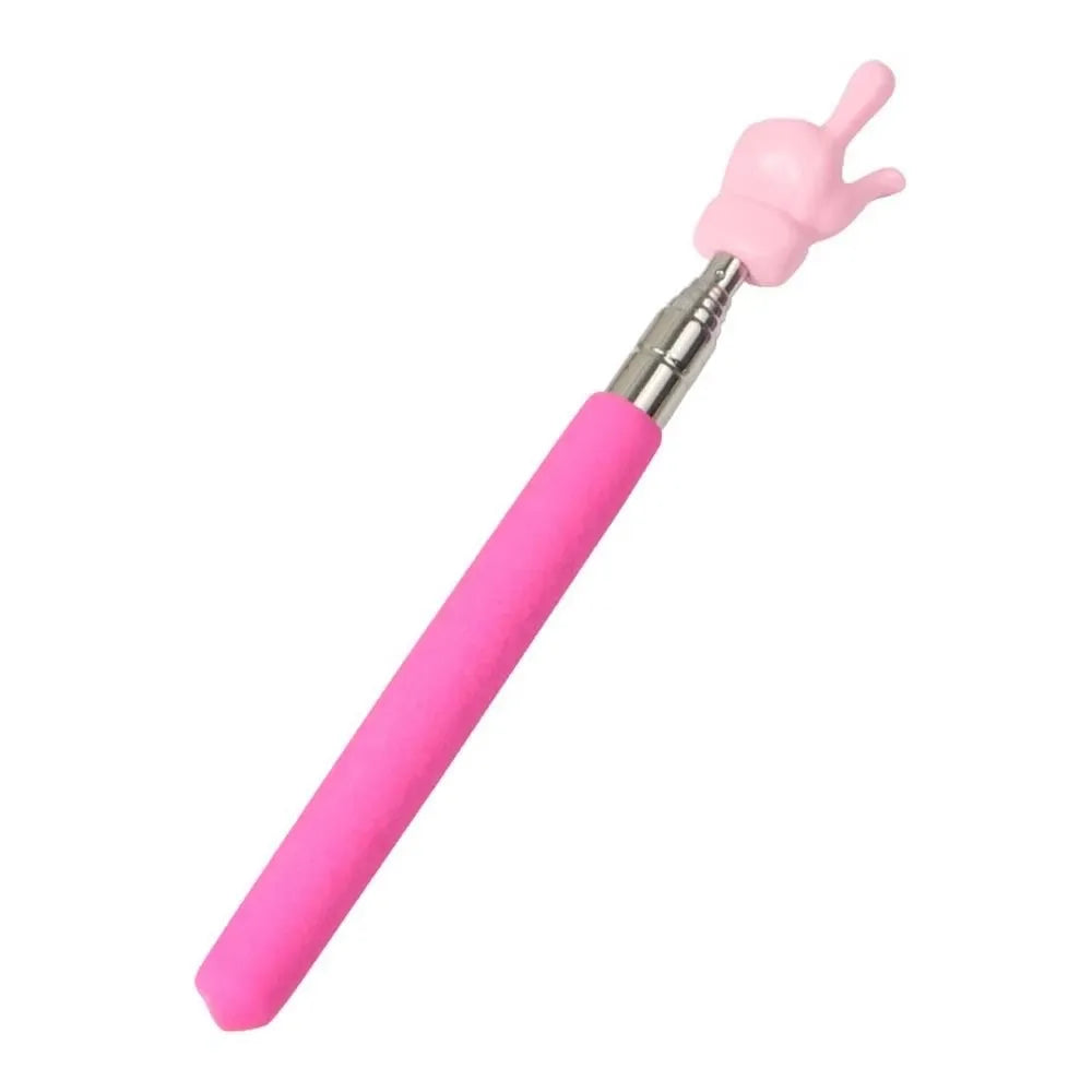 Retractable Stainless Steel Teacher Pointer — Telescopic Classroom Teaching Stick