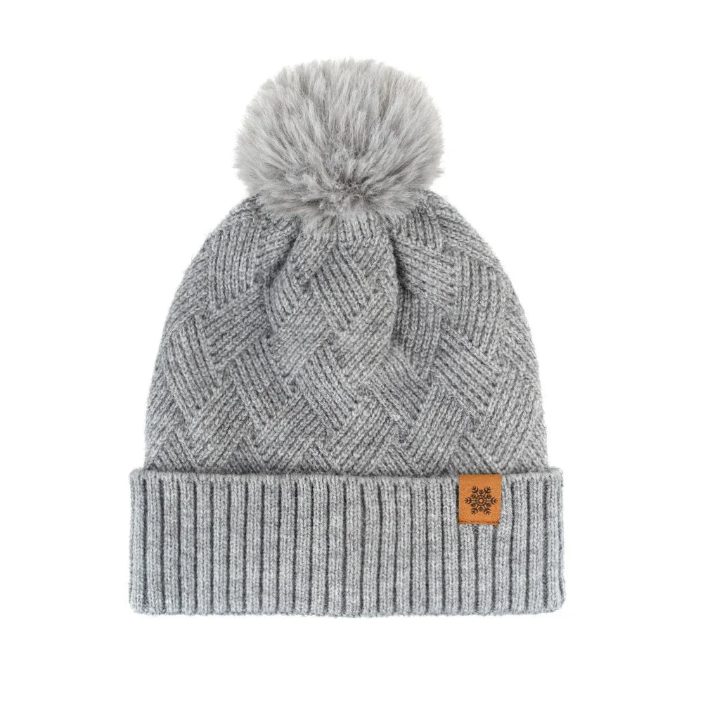 Winter Thermal Accessory Set — Knit Beanie, Scarf & Touchscreen Gloves
