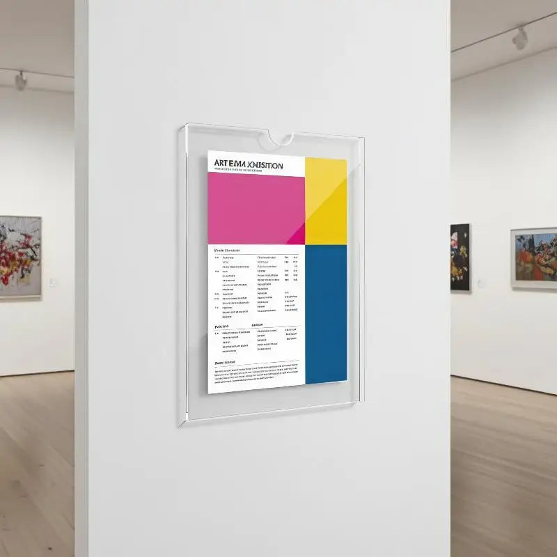 Clear Acrylic Wall Frame — Professional Sign Holder for Certificates and Documents