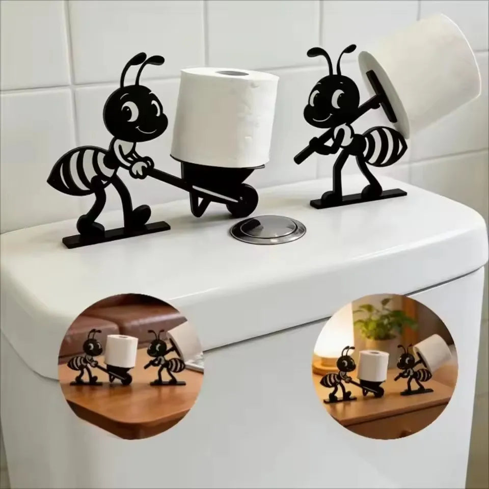 Cute Bee Tissue Holder — Minimalist Paper Roll Dispenser