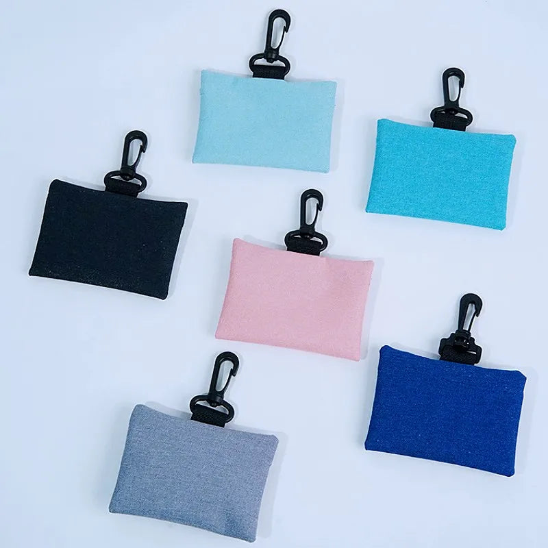 Portable Dog Poop Bag Dispenser — Hanging Oxford Cloth Holder for Walks