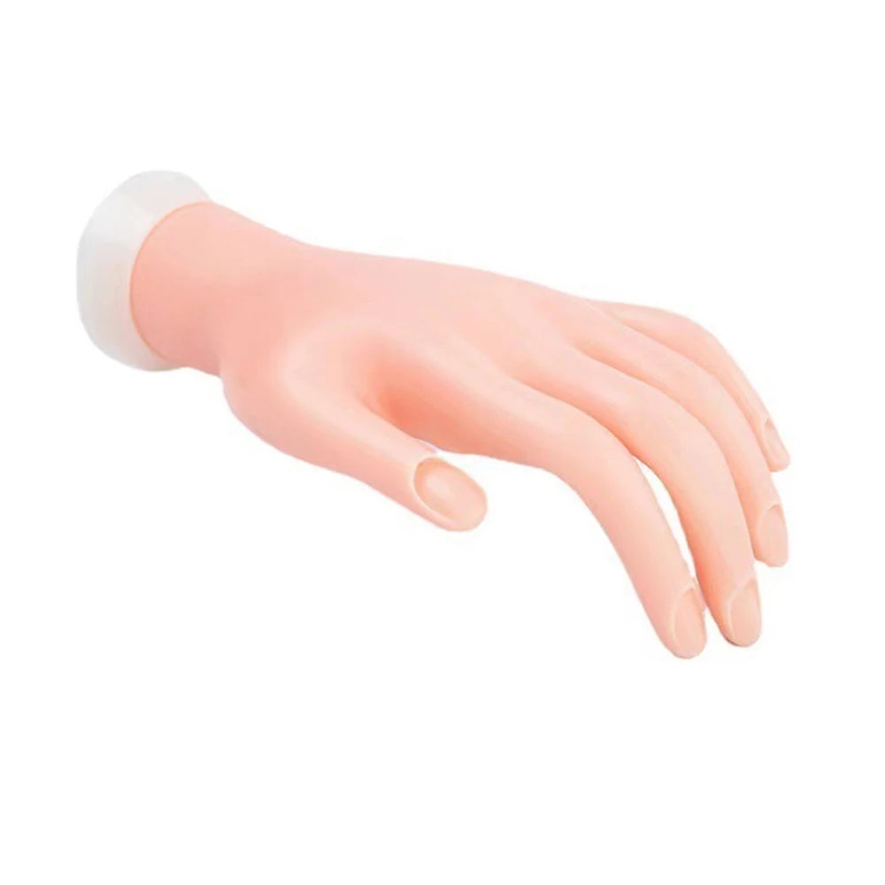 Nail Practice Mannequin Hand — Flexible Training Tool for Nail Art