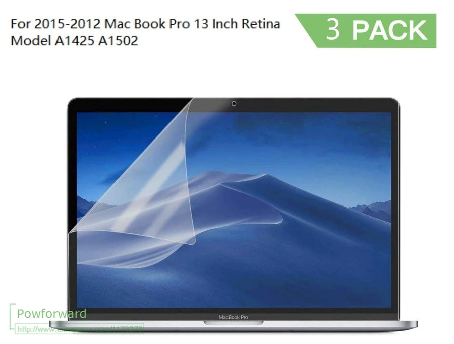 Matte Anti-Glare Screen Protector — Scratch Resistant Film, 3 Pack