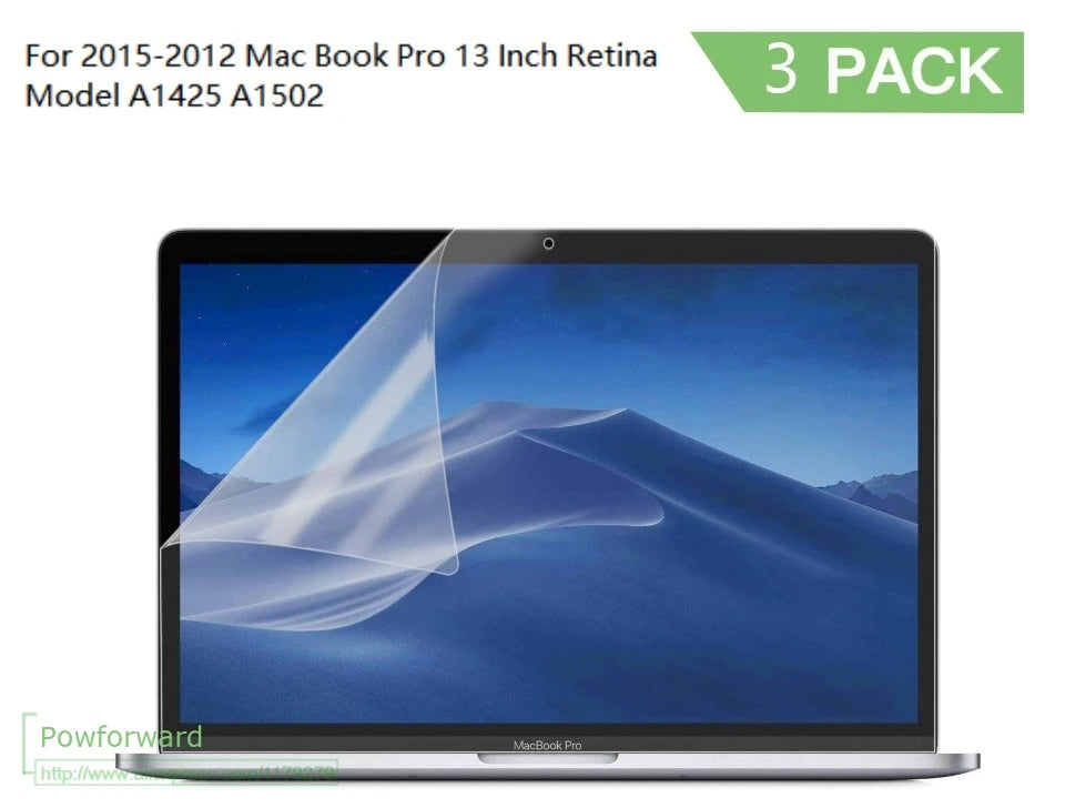 Matte Anti-Glare Screen Protector — Scratch Resistant Film, 3 Pack