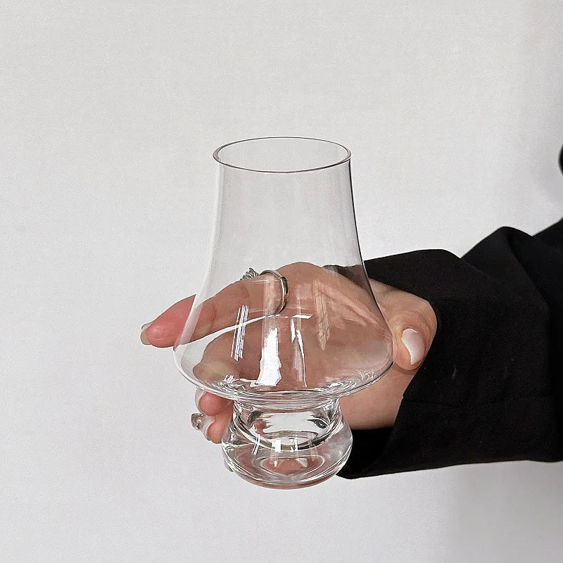 PDQ Crystal Whiskey Glass — Handmade Tulip Design Tasting Cup